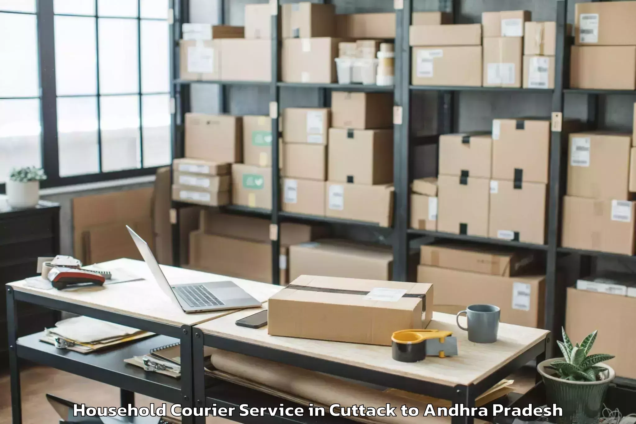 Quality Cuttack to Maddipadu Household Courier